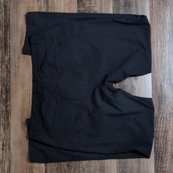 G/Fore The Tour 5 Pocket Black Golf Pants Polyester Size 36x32 In Onyx Black - Picture 11 of 14